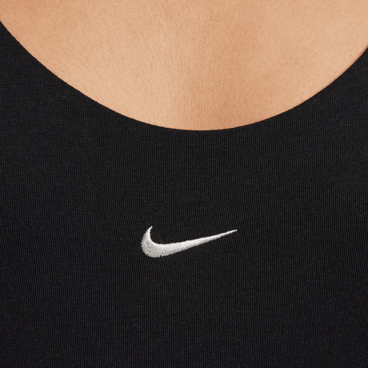 Nike Sportswear Chill Knit Cami-bodysuit Jumpsuits Dames black sail maat: XS beschikbare maaten:XS S M L