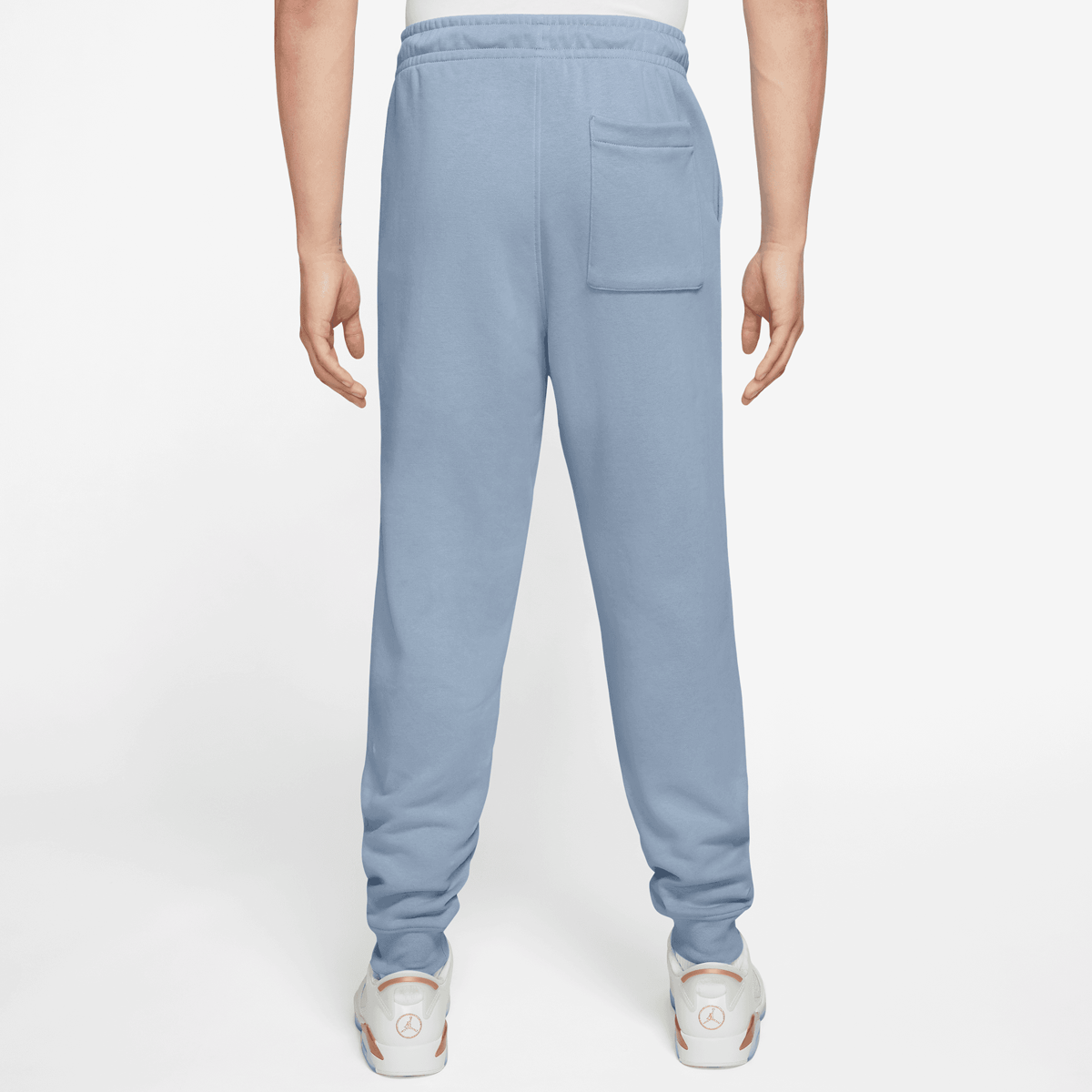 Jordan Essentials Fleece Pants Trainingsbroeken Heren blue grey white maat: S beschikbare maaten:S M L XL