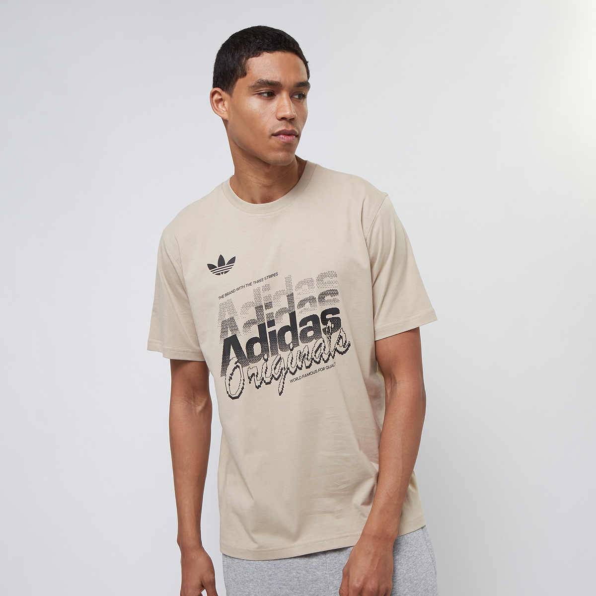Adidas Originals Gfx Tee T-shirts Heren wonder beige maat: XL beschikbare maaten:S M L XL