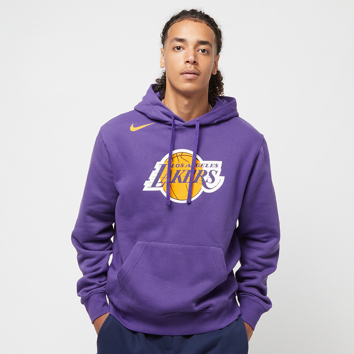 Nike Nba Los Angeles Lakers Club Hoody Hoodies Kleding field purple maat: XS beschikbare maaten:XS S M L