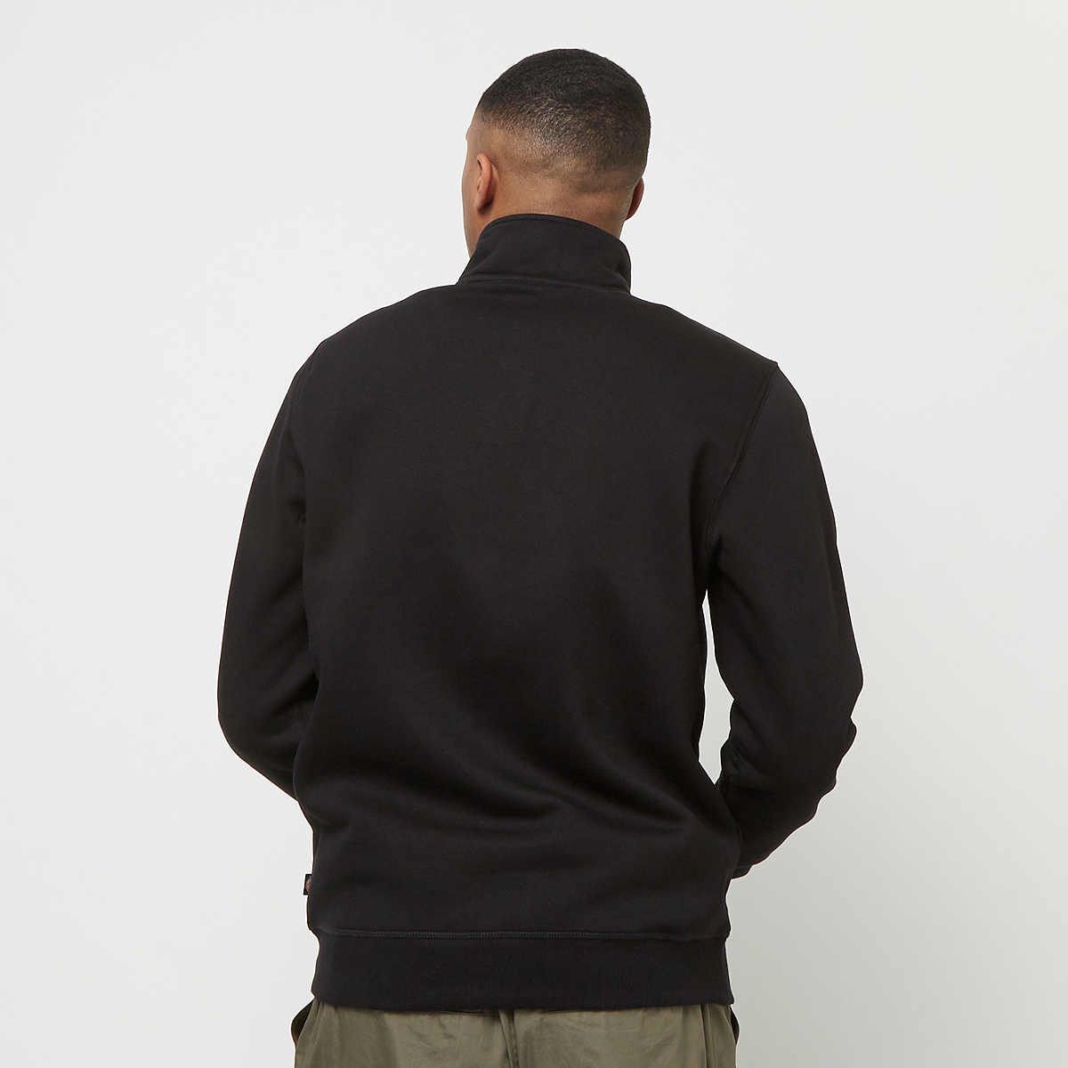 Dickies Oakport Quarter Zip Hooded vesten Kleding Black maat: S beschikbare maaten:S M L XL