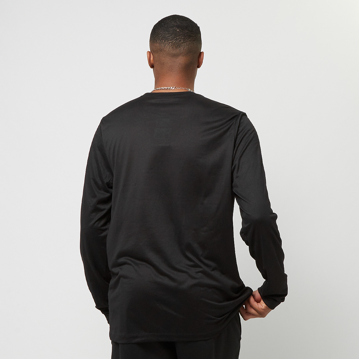 Nike Nba Brooklyn Nets Dri-fit Essential Print Longsleeve Tee Longsleeves Heren Black maat: S beschikbare maaten:S
