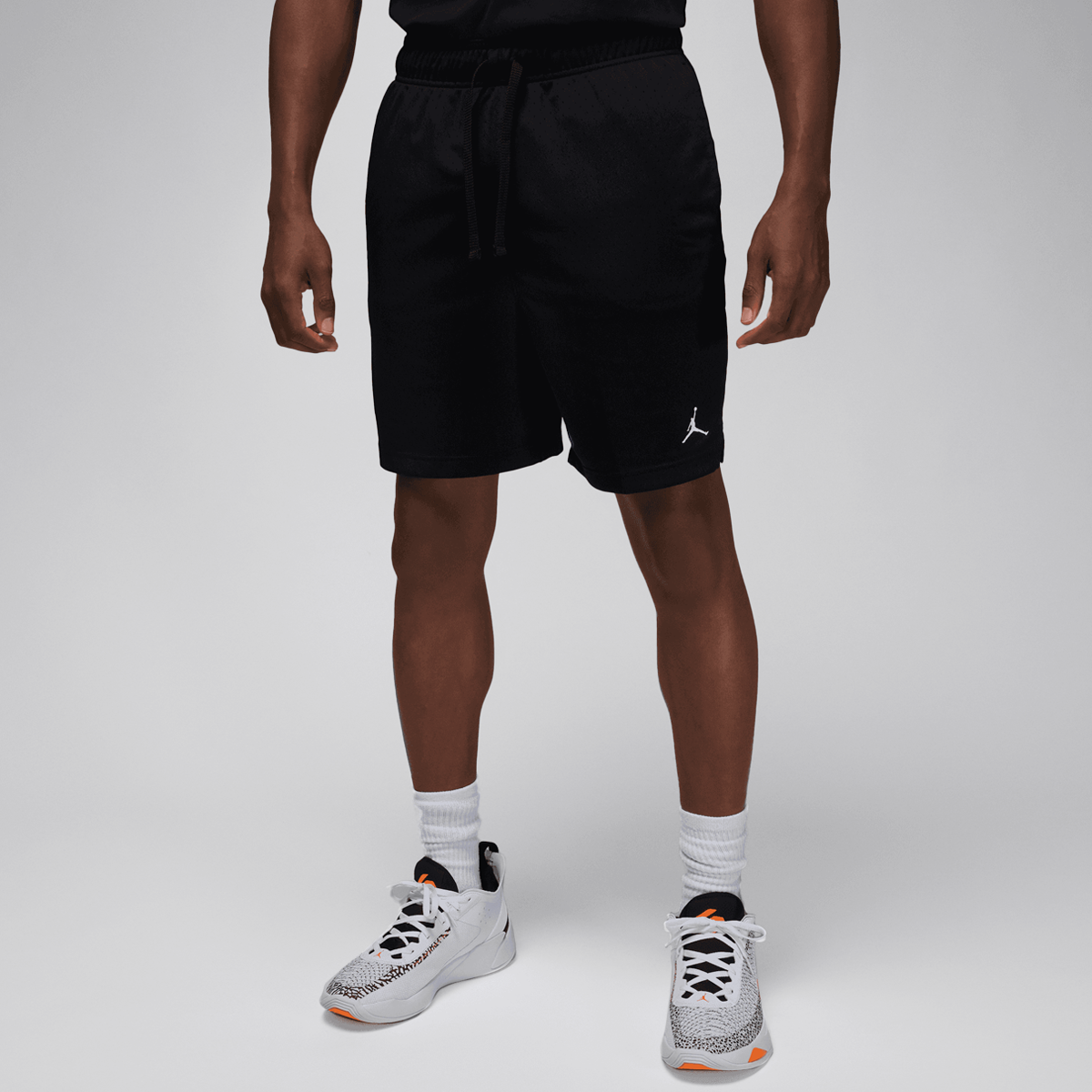 Jordan Sport Dri-fit Mesh-shorts Sportshorts Heren black white maat: XL beschikbare maaten:M XL