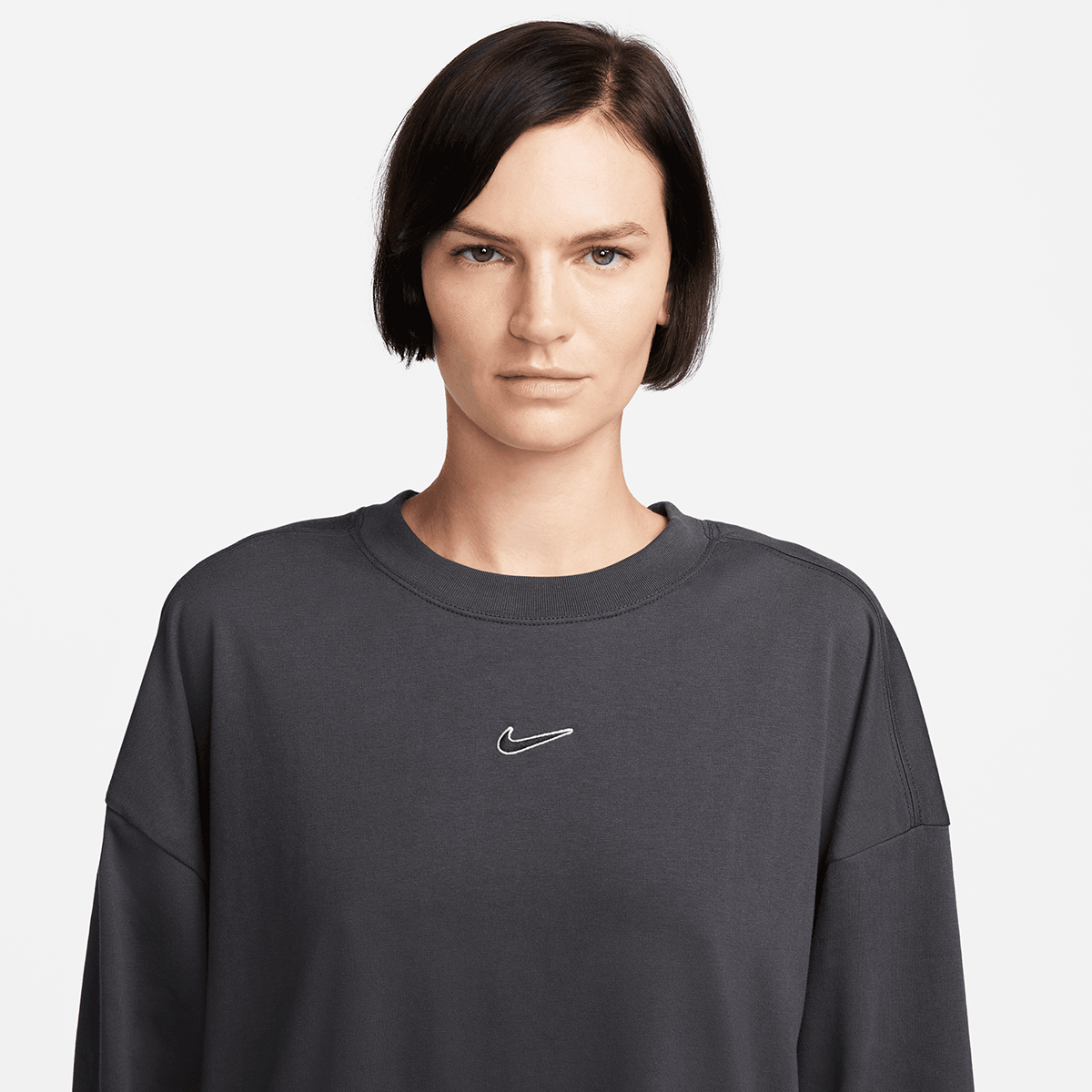 Nike Sportswear Long Sleeve T-shirt Print Sweatshirts Dames anthrazit maat: XS beschikbare maaten:XS S M