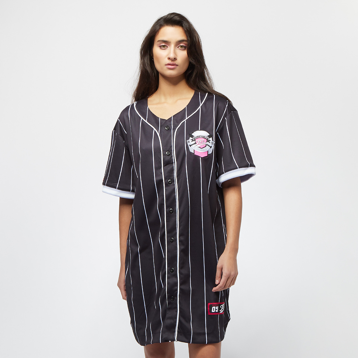 Productafbeelding: Varsity Patch Pinstripe Baseball Dress