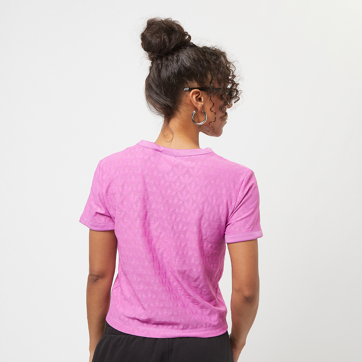 adidas Originals Mesh Crop T-shirt T-shirts Dames semi pulse lilac maat: XS beschikbare maaten:XS S M L