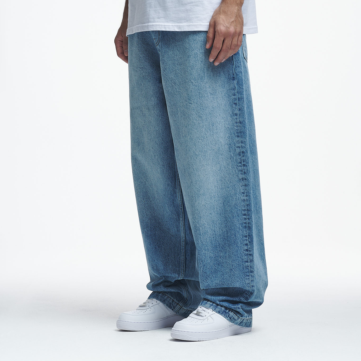 2Y Studios Eren Basic Wide Baggy Jeans Spijkerbroeken Heren light blue maat: 29 beschikbare maaten:29 30 31 32 33 34