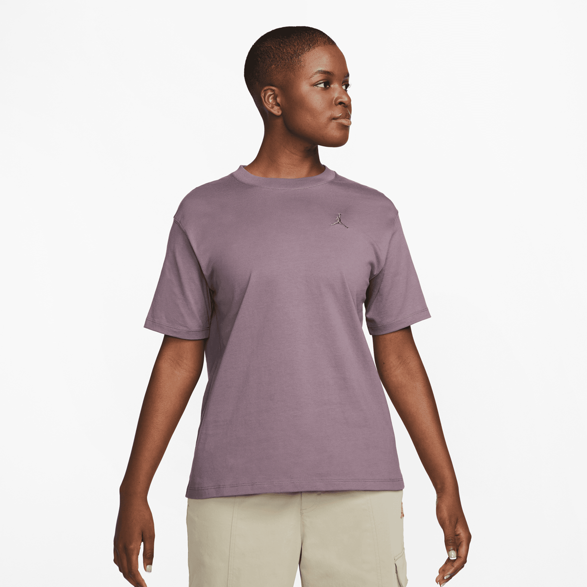 Jordan Essentials Girlfriend-t-shirt T-shirts Dames sky j mauve maat: XS beschikbare maaten:XS S M L