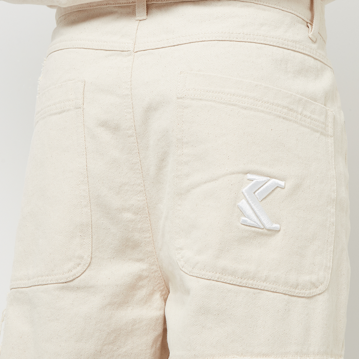 Karl Kani Five Pocket Patchwork Baggy Pants Cargobroeken Heren ecru maat: S beschikbare maaten:S M L XL XXL