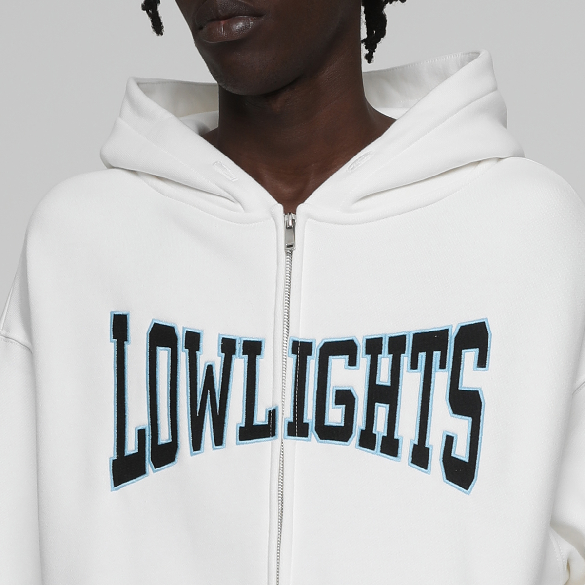 Low Lights Studios Boxer Zip-hoodie Hooded vesten Heren ecru maat: S beschikbare maaten:S M L XL