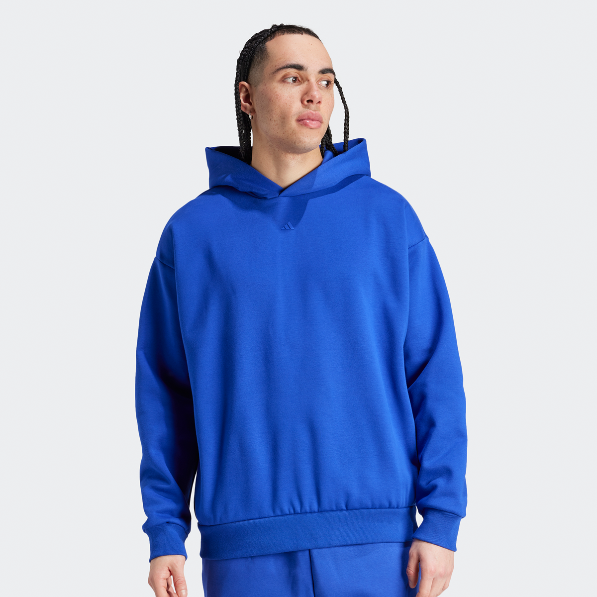adidas Originals One Fleece Hoodie Hoodies Heren lucid blue maat: S beschikbare maaten:S M L