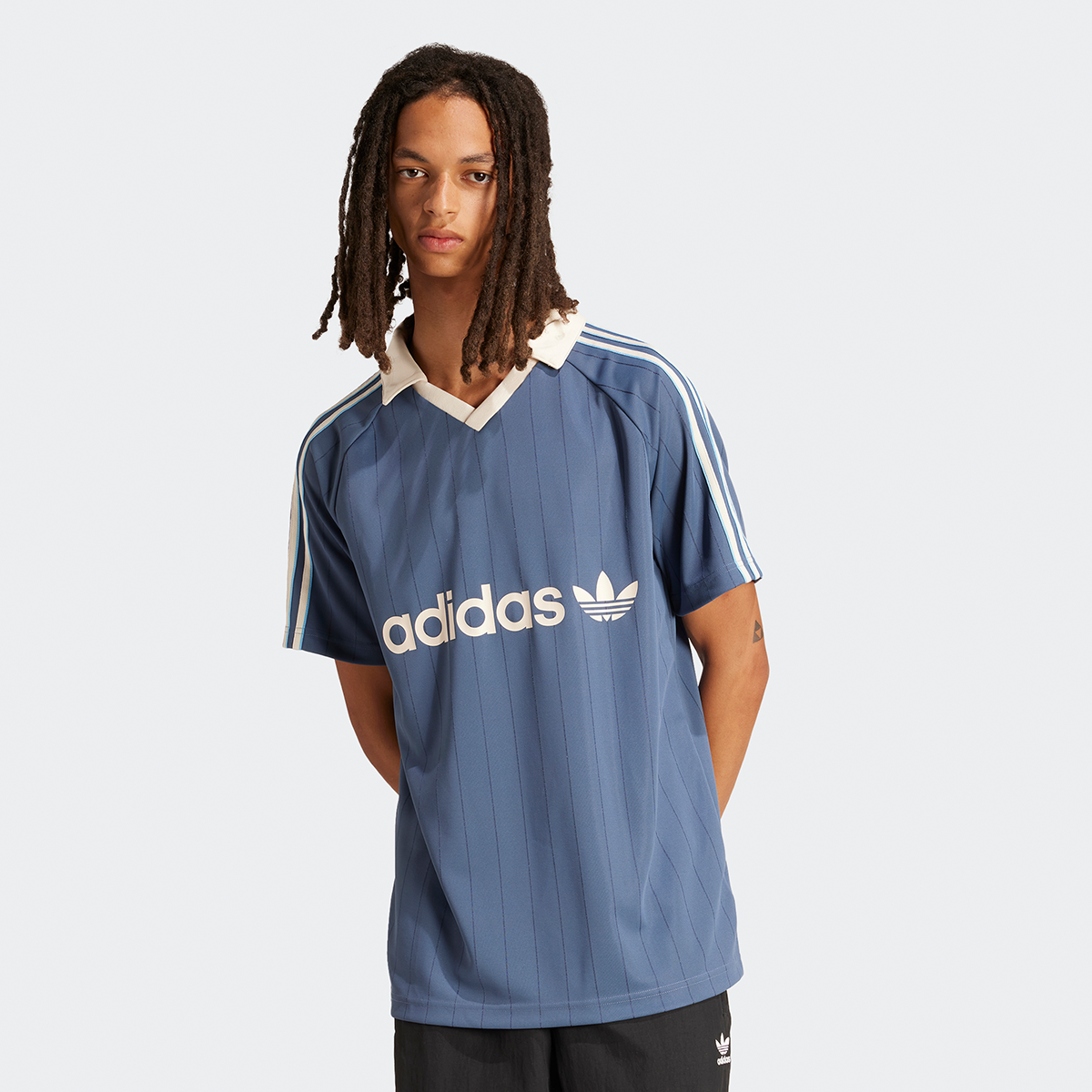 Adidas Originals 3-stripes Jersey Sportshirts Heren preloved ink maat: XL beschikbare maaten:S M L XL