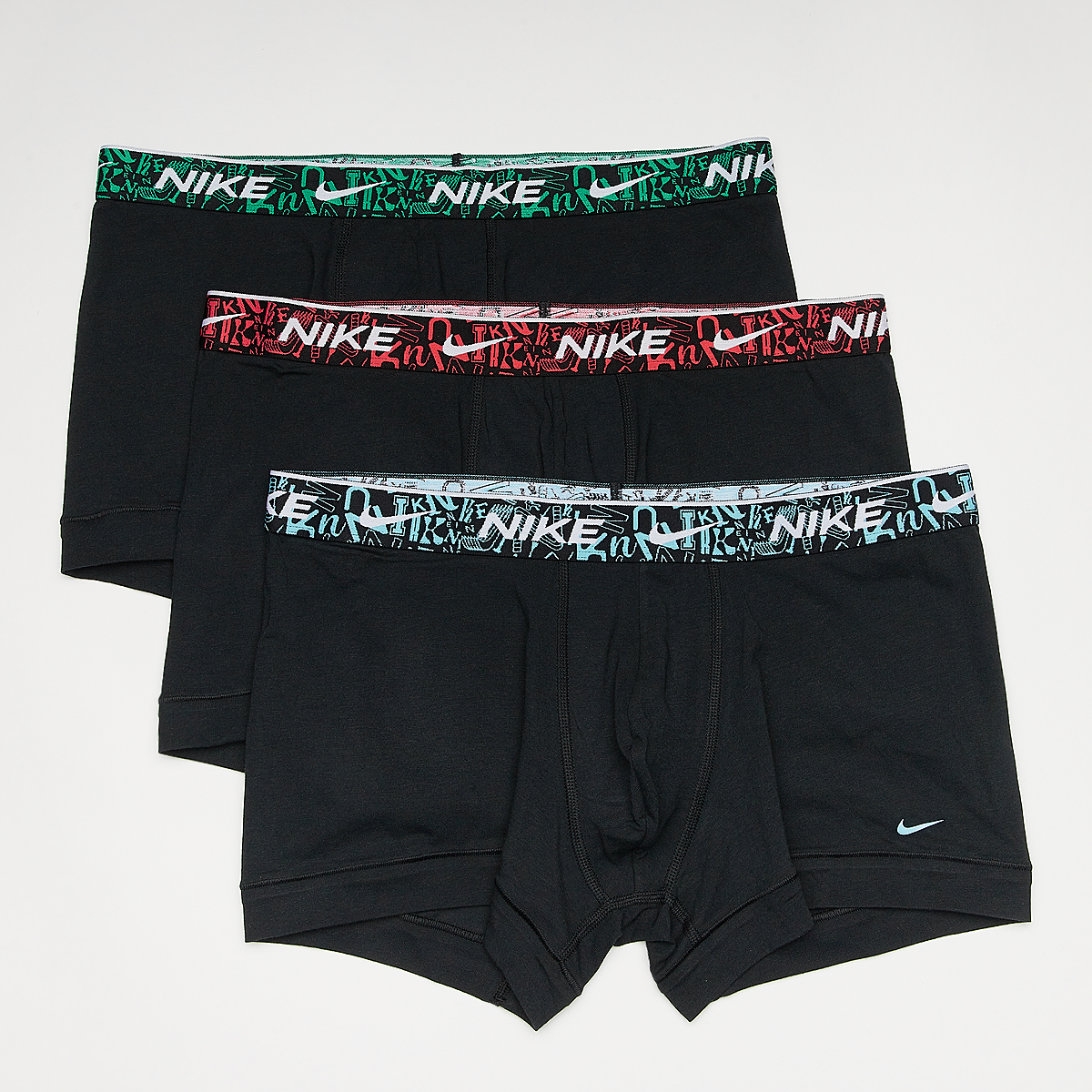 Nike Underwear (3 Pack) Boxershorts Heren black red blue maat: S beschikbare maaten:S M