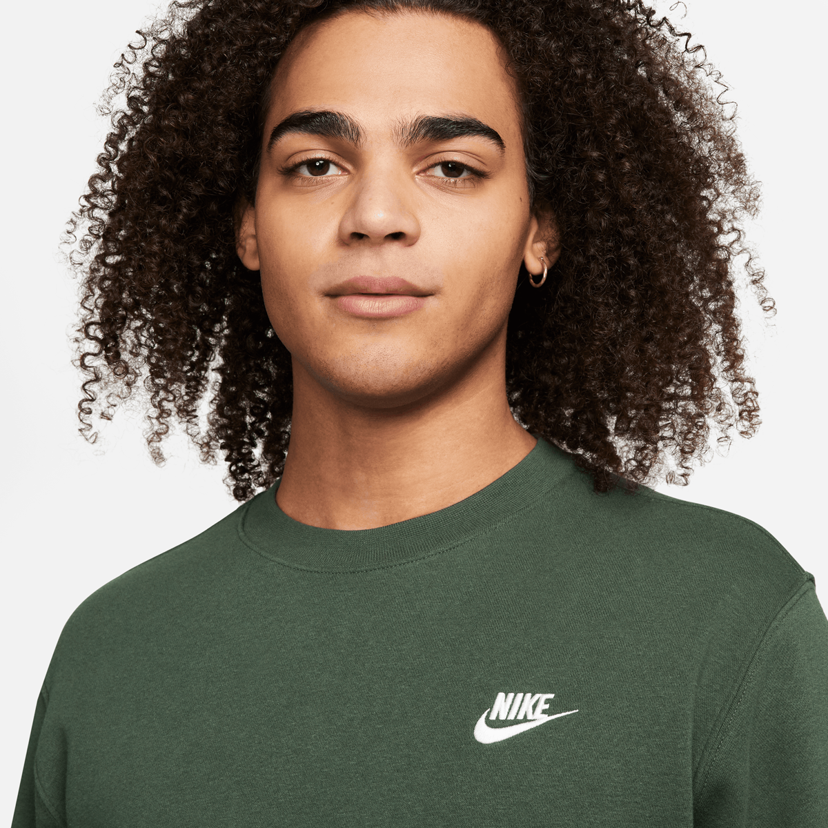 Nike Sportswear Club Fleece Crew Sweatshirts Heren fir white maat: M beschikbare maaten:S M L