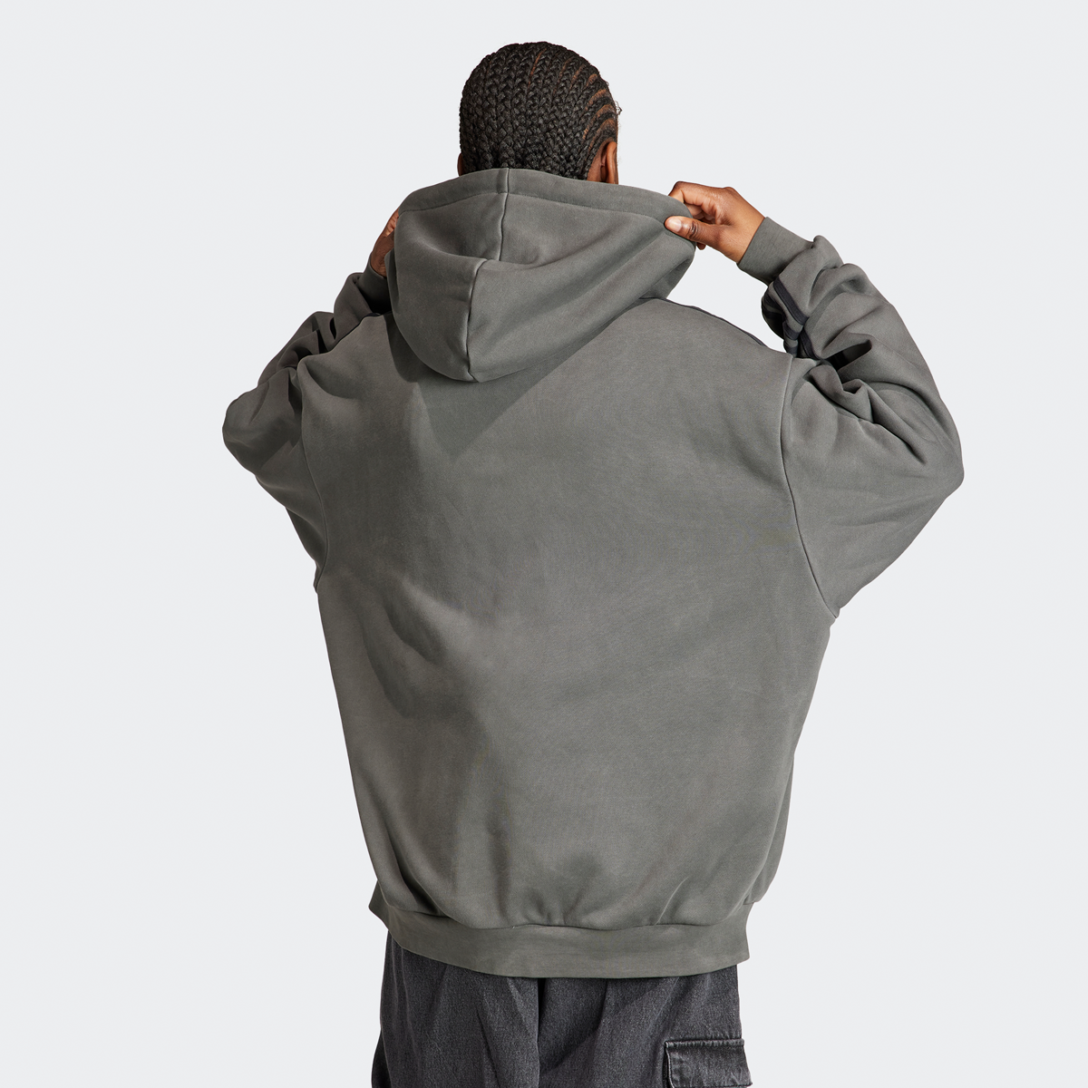 adidas Originals Adilenium Oversized Full-zip Hoodie Rits hoodies Dames black maat: XS beschikbare maaten:XS S M L