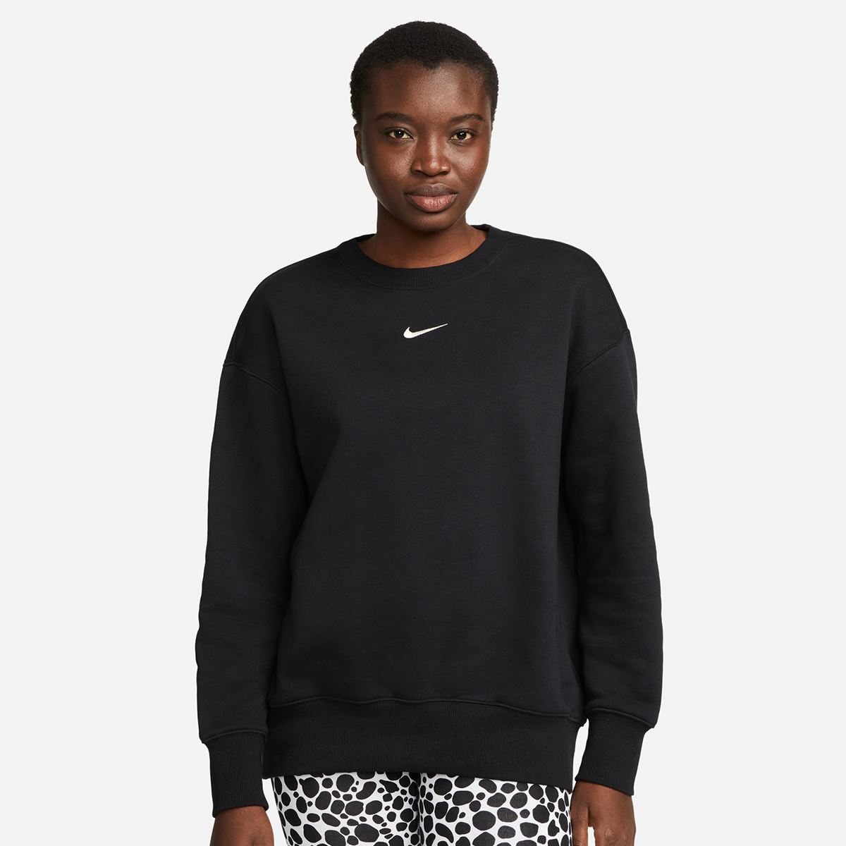 Nike Sportswear Phoenix Fleece Oversized Crewneck Sweatshirt Sweaters Kleding black sail maat: XS beschikbare maaten:XS S M L