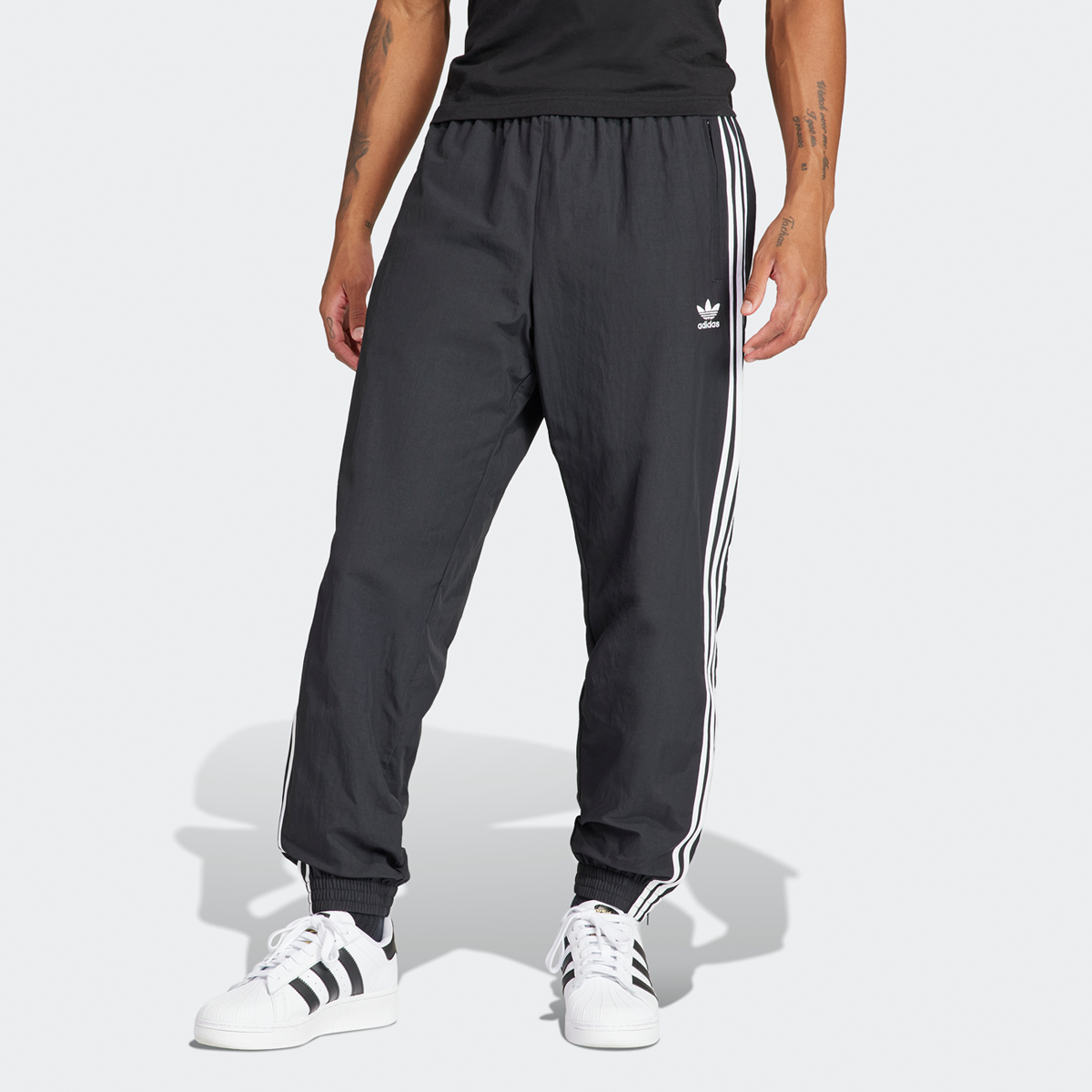 adidas Originals 3-stripes Woven Firebird Jogging Broek Trainingsbroeken Heren black maat: S beschikbare maaten:S M XL
