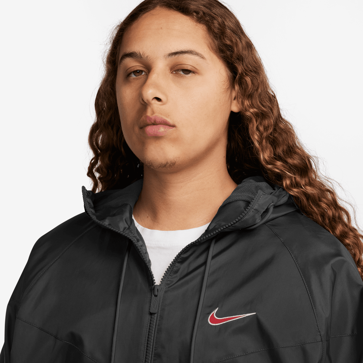Nike Windrunner Woven Lined Graphics Jacket Trainingsjassen Heren black university red maat: M beschikbare maaten:S M L XL