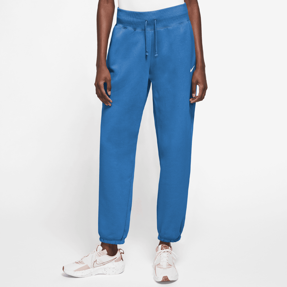 Nike Sportswear Phoenix Fleece High-rise Oversized Pant Trainingsbroeken Dames star blue sail maat: XS beschikbare maaten:XS S M L