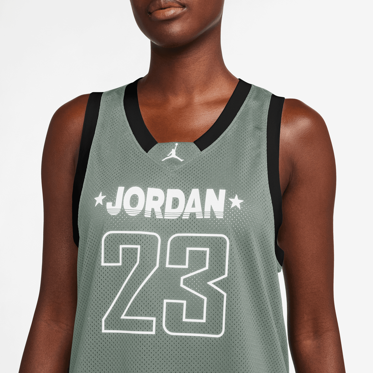 Jordan Jersey 23 Tank 2 Sportshirts Dames jade smoke black white maat: XS beschikbare maaten:XS S M L