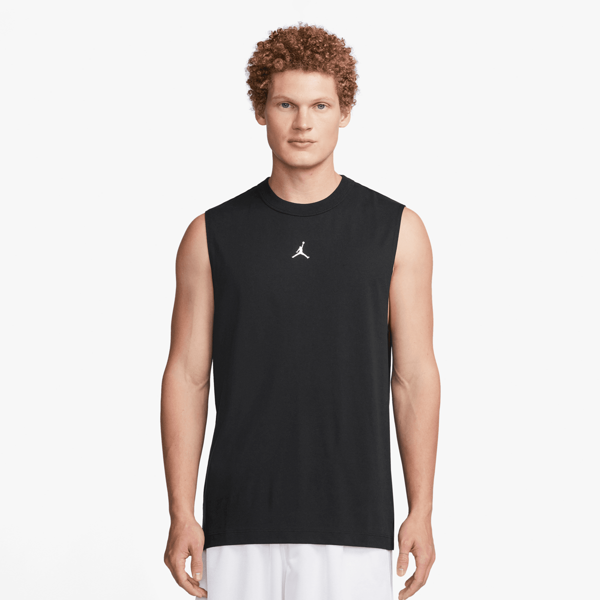 Jordan Dri-fit Sport Sleeveless Top Sportshirts Heren black white maat: S beschikbare maaten:S M L XL