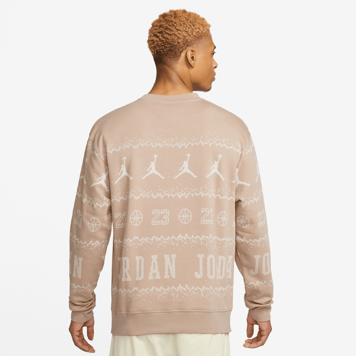 Jordan Essentials Holiday Fleece Crew Sweatshirts Heren hemp maat: S beschikbare maaten:S M
