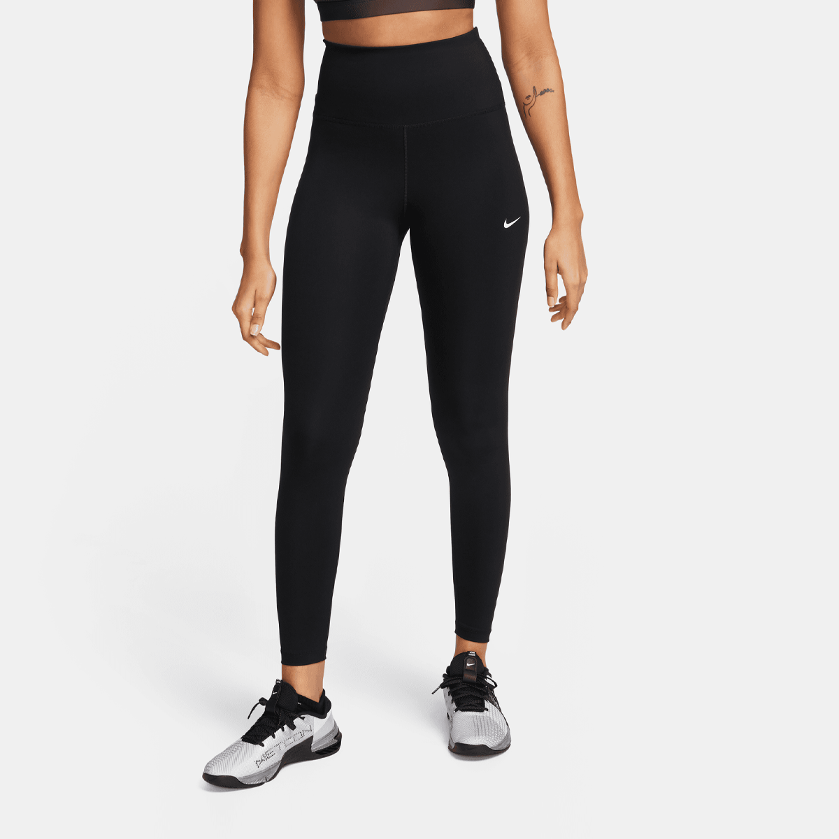 Nike One Dri-fit High Rise Thight Gls Leggings Dames black sail maat: XS beschikbare maaten:XS