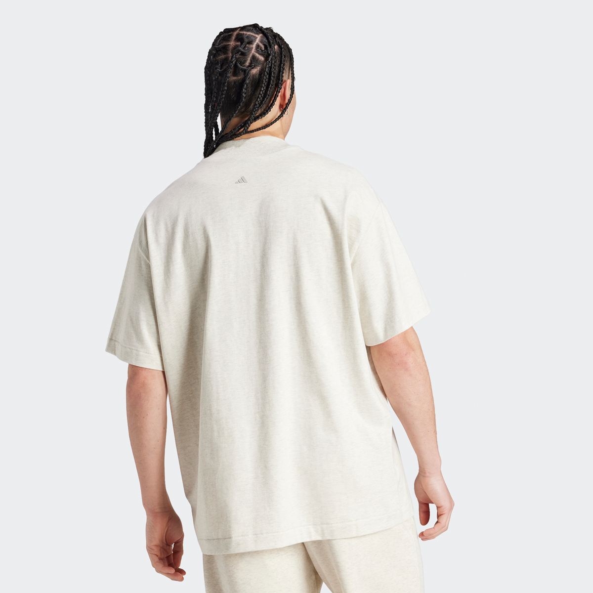 adidas Originals One Cotton Jersey T-shirt T-shirts Heren cream white mel. maat: S beschikbare maaten:S M XL