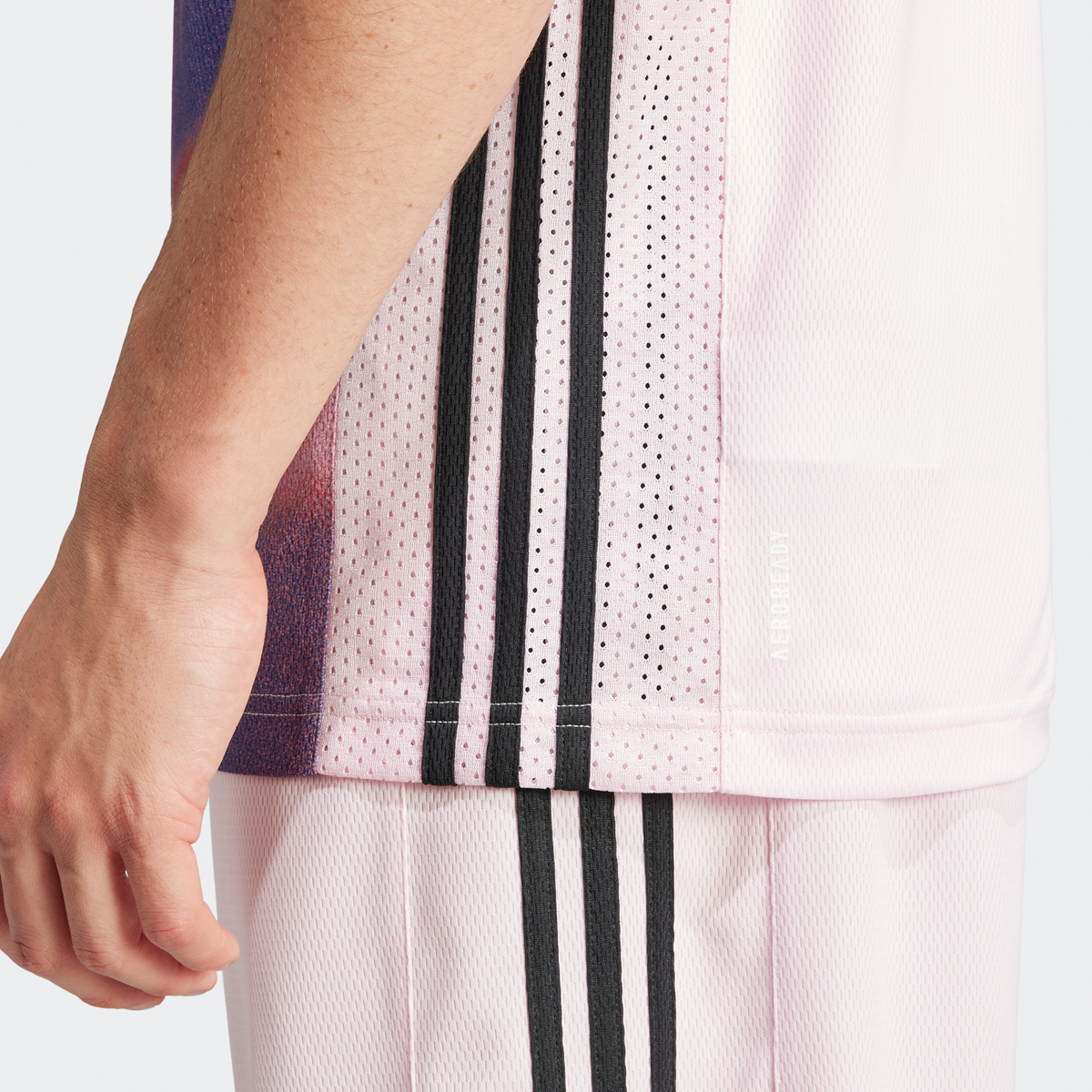 adidas performance Paris Basketball 3rd Jersey Sportshirts Heren clear pink maat: S beschikbare maaten:S XL
