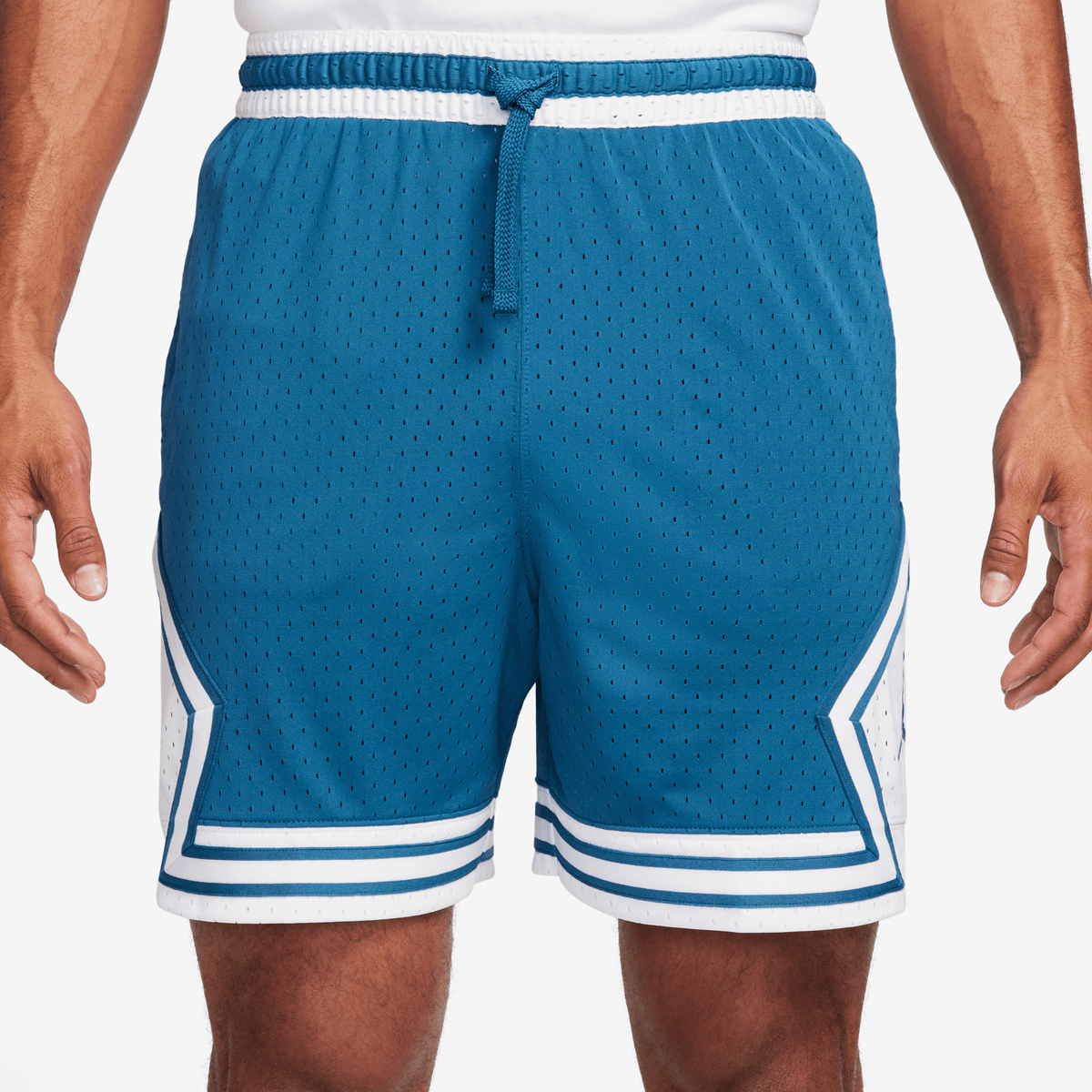 Jordan Dri-fit Sport Diamond Short Sportshorts Heren industrial blue white blue maat: XL beschikbare maaten:S M L XL