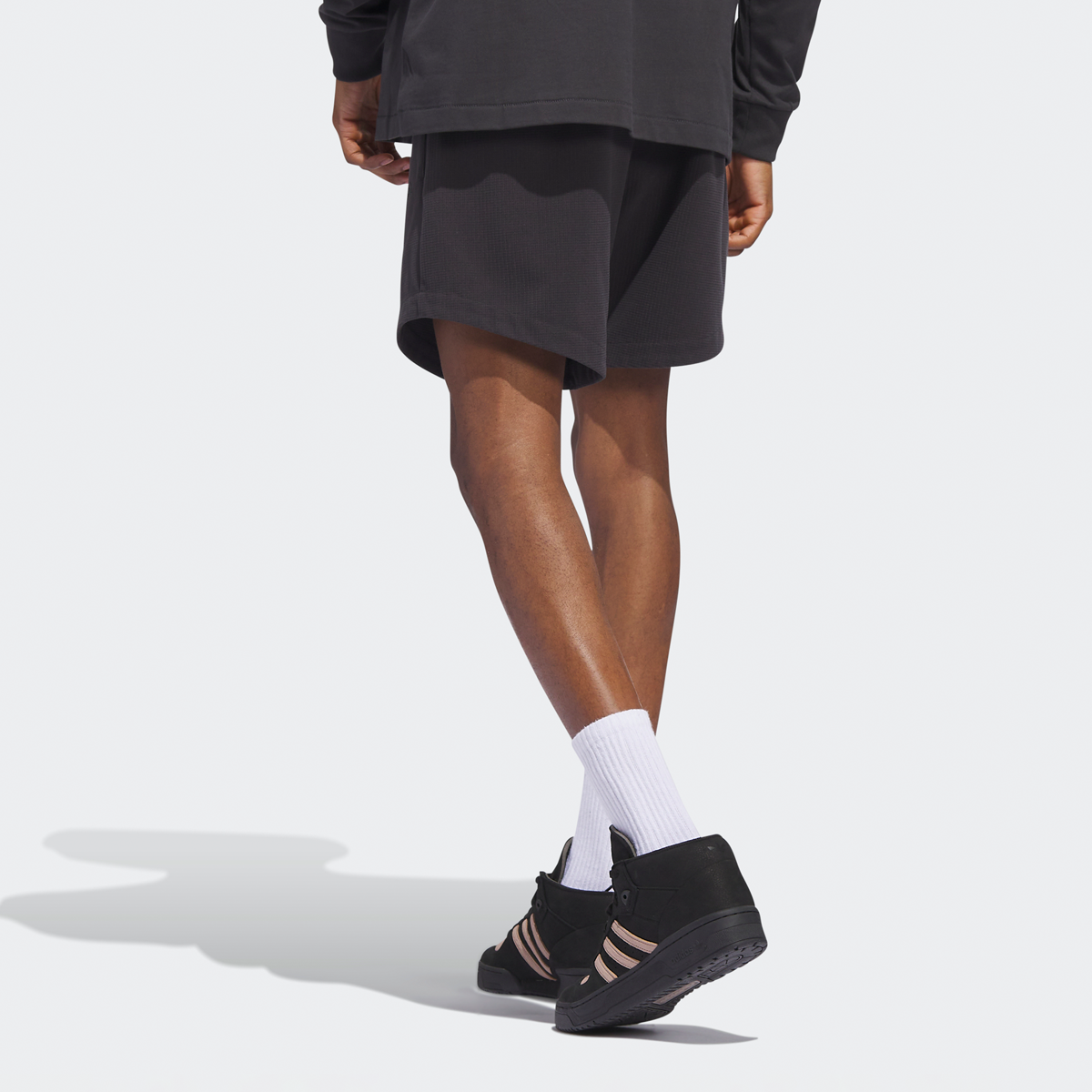 adidas Originals One Fleece Shorts Sportshorts Heren carbon maat: S beschikbare maaten:S L XL