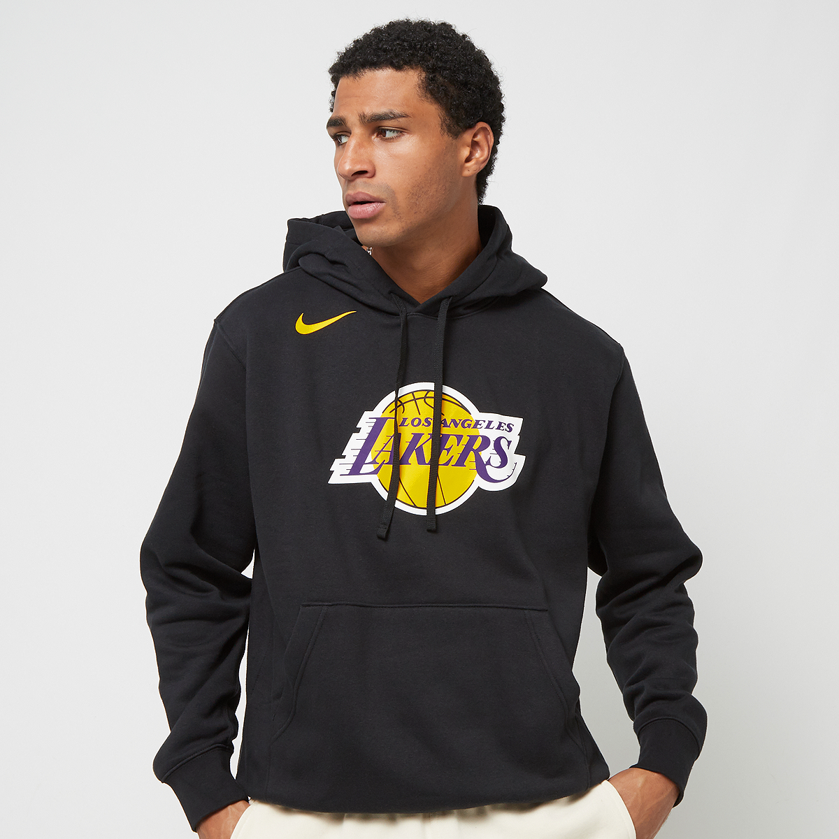 Nike Nba Los Angeles Lakers Club Hoodie Hoodies Heren Black maat: XXL beschikbare maaten:XS S M L XL XXL