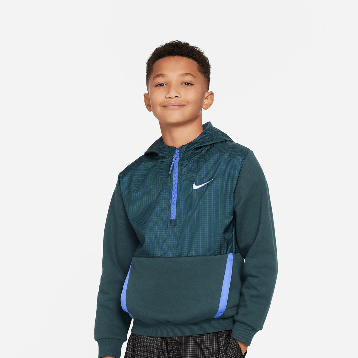 Nike Outdoor Play Fleece-hoodie Für Ältere Kinder Hooded vesten Kleding deep jungle maat: 170 beschikbare maaten:170