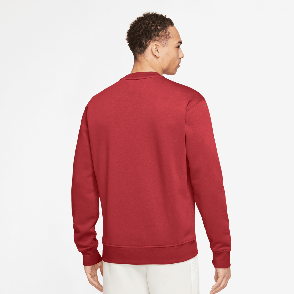Jordan Essentials Fleece Crew Sweatshirt Sweatshirts Heren gym red white maat: M beschikbare maaten:S M L XL XXL