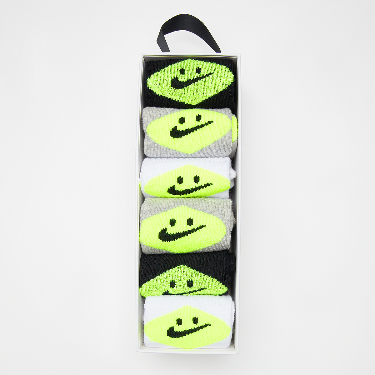 Nike Smiley Crew (6 Pack) Lang Kids grey heather maat: 4y-5y beschikbare maaten:4y-5y