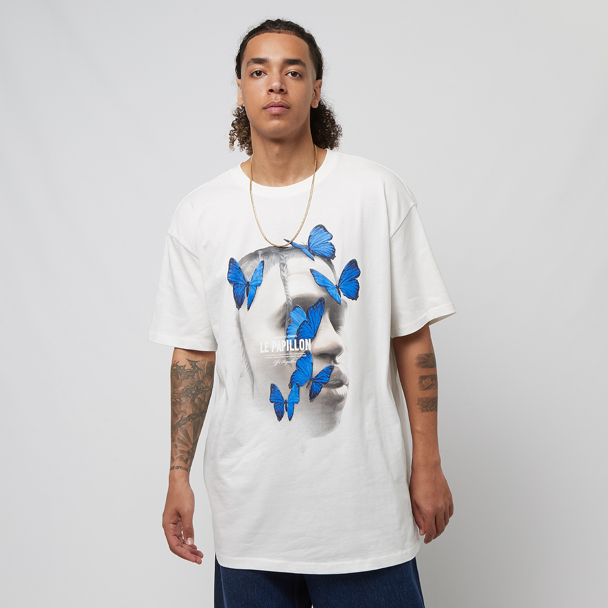 Upscale by Mister Tee Le Papillon Oversize Tee T-shirts Kleding blancwhite maat: XL beschikbare maaten:XL