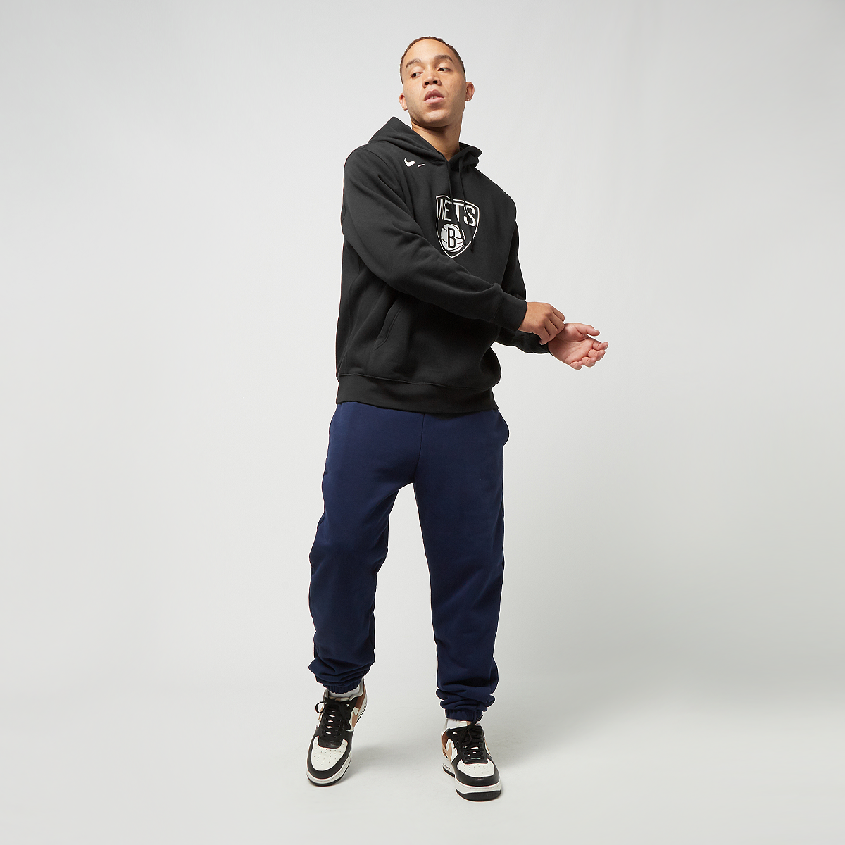 Nike Nba Brooklyn Nets Club Hoody Hoodies Kleding black maat: S beschikbare maaten:S