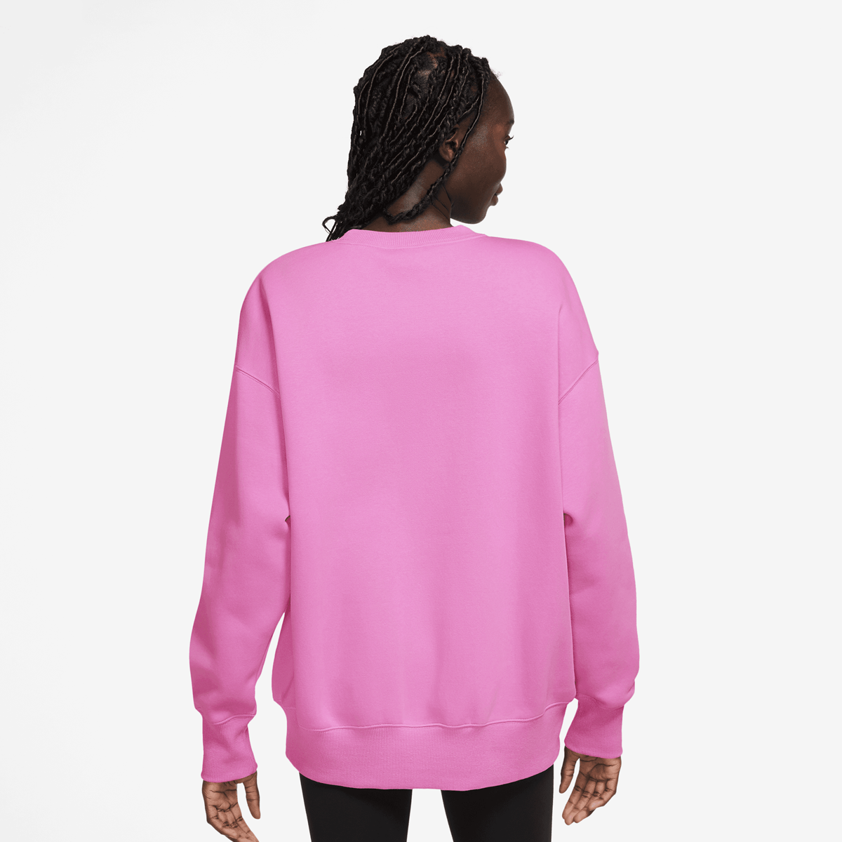 Nike Sportswear Phoenix Fleece Oversized Crewneck Sweatshirt Sweatshirts Dames playful pink black maat: XS beschikbare maaten:XS S