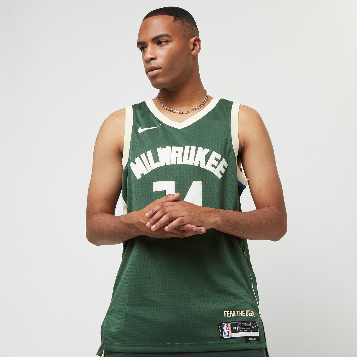 Nike Nba Milwaukee Dri-fit Swingman Jersey Icon 22 Sportshirts Heren fir antetokounmpo g maat: XS beschikbare maaten:XS S M L XL
