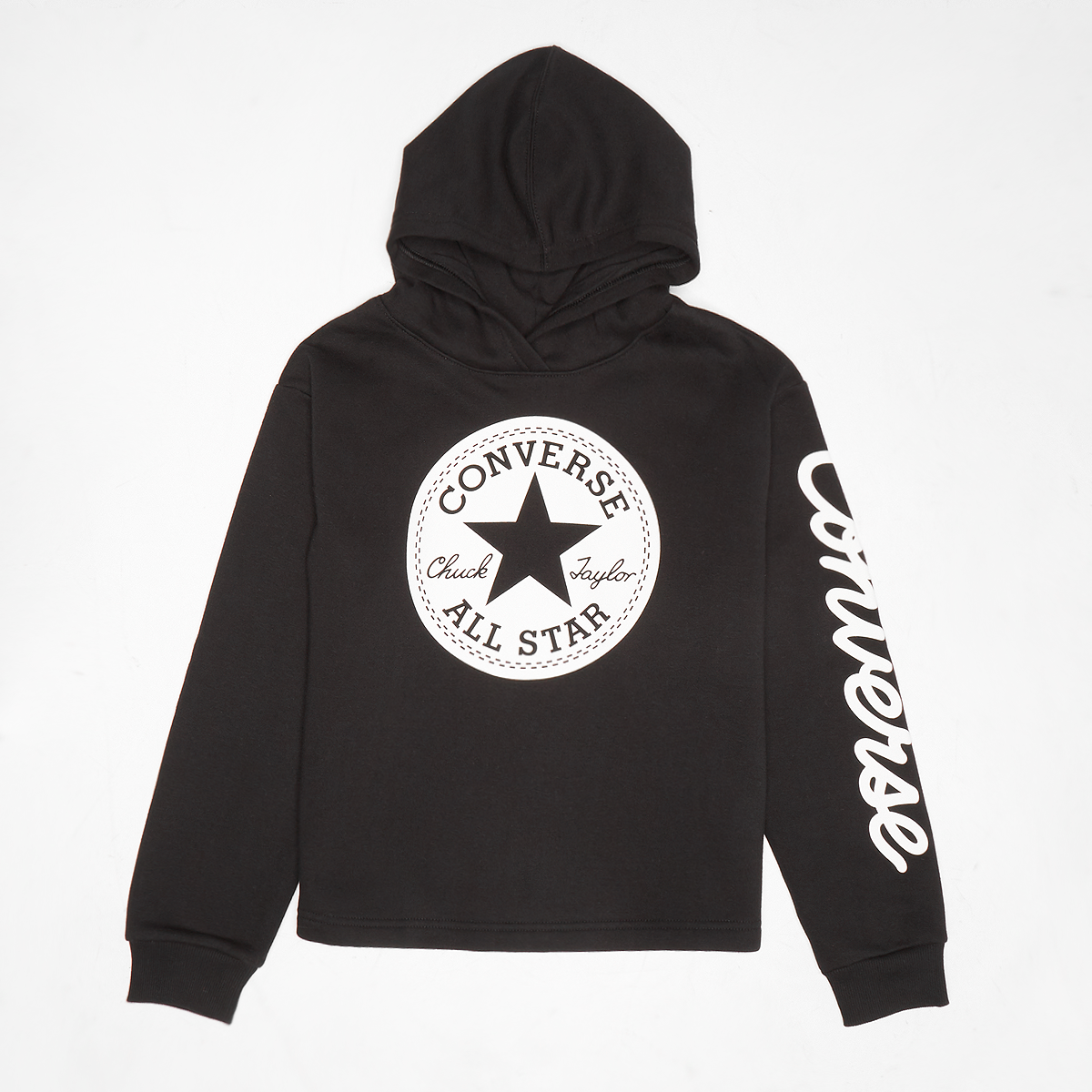 JUNIOR CHUCK PATCH CROPPED HOODIE