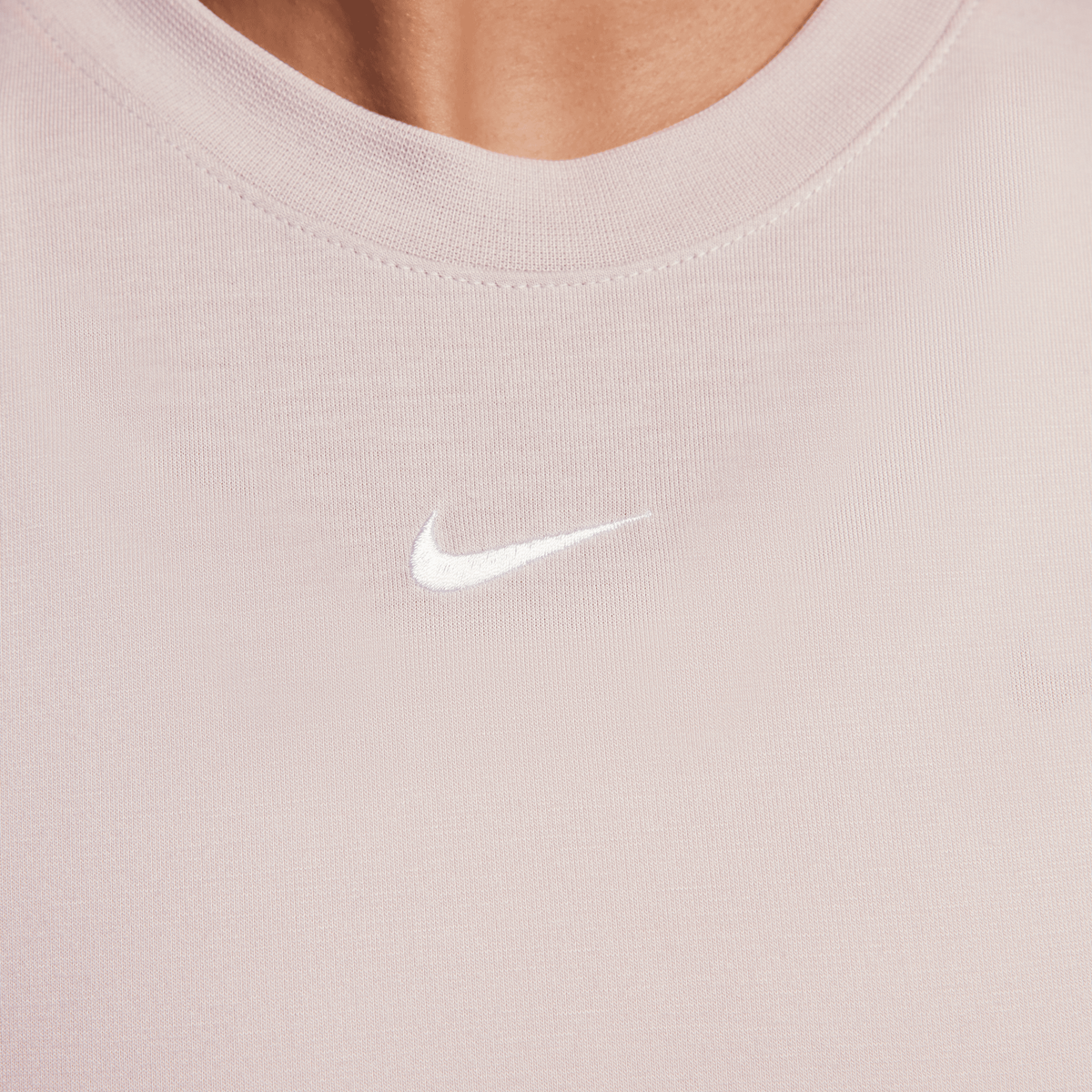 Nike Sportswear Essentials Slim Crop T-shirts Dames platinum violet white maat: S beschikbare maaten:XS S M L XL
