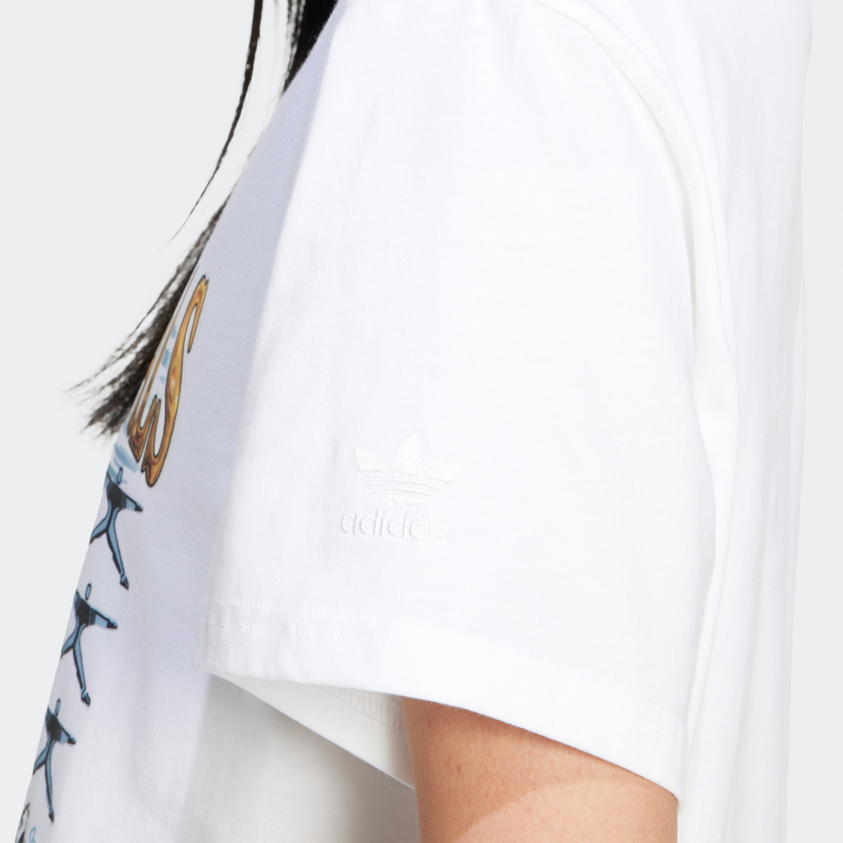 adidas Originals Music Graphic T-shirt T-shirts Dames white maat: XS beschikbare maaten:XS S M L