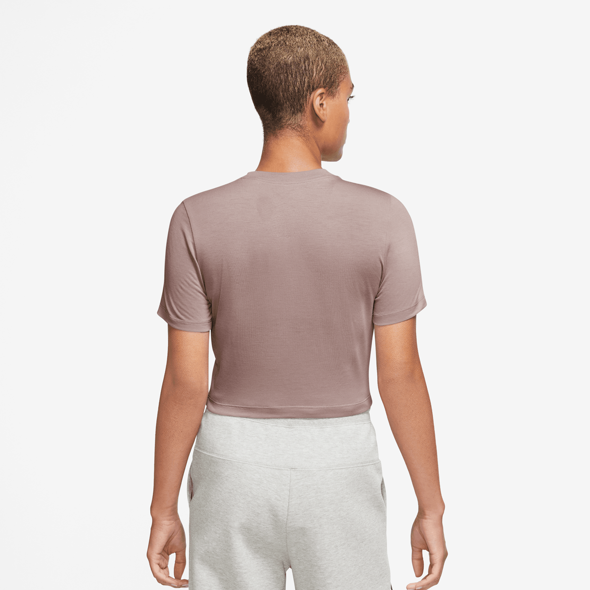 Nike Sportswear Essentials Slim Crop Top T-shirts Dames smokey mauve maat: S beschikbare maaten:XS S M L XL