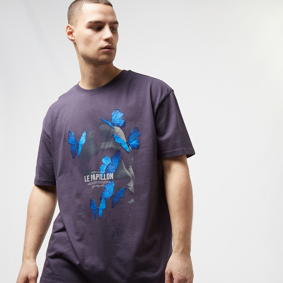 Upscale by Mister Tee Le Papillon Oversize Tee T-shirts Kleding purplenight maat: XL beschikbare maaten:XS S M L XL