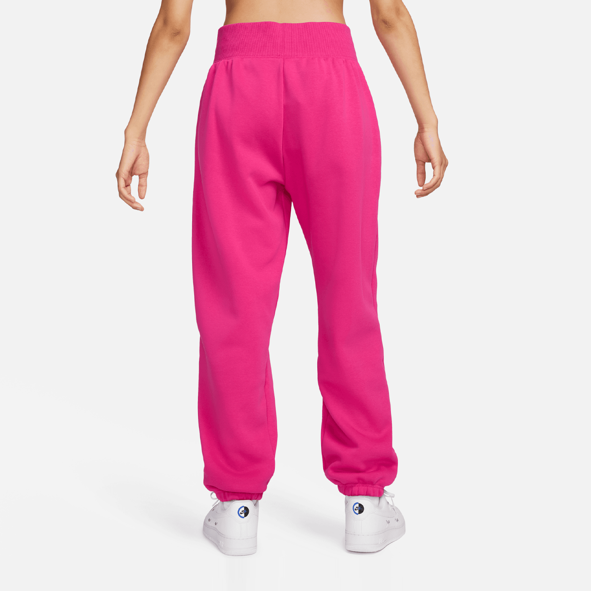 Nike Sportswear Phoenix Fleece Highrise Oversized Pant Trainingsbroeken Dames fireberry black maat: XS beschikbare maaten:XS