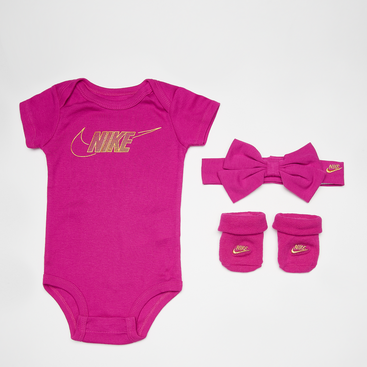Nike Headband Bodysuit Bootie (3 Pack) Baby sets Kids fireberry maat: 6m-12m beschikbare maaten:0m-6m-12m