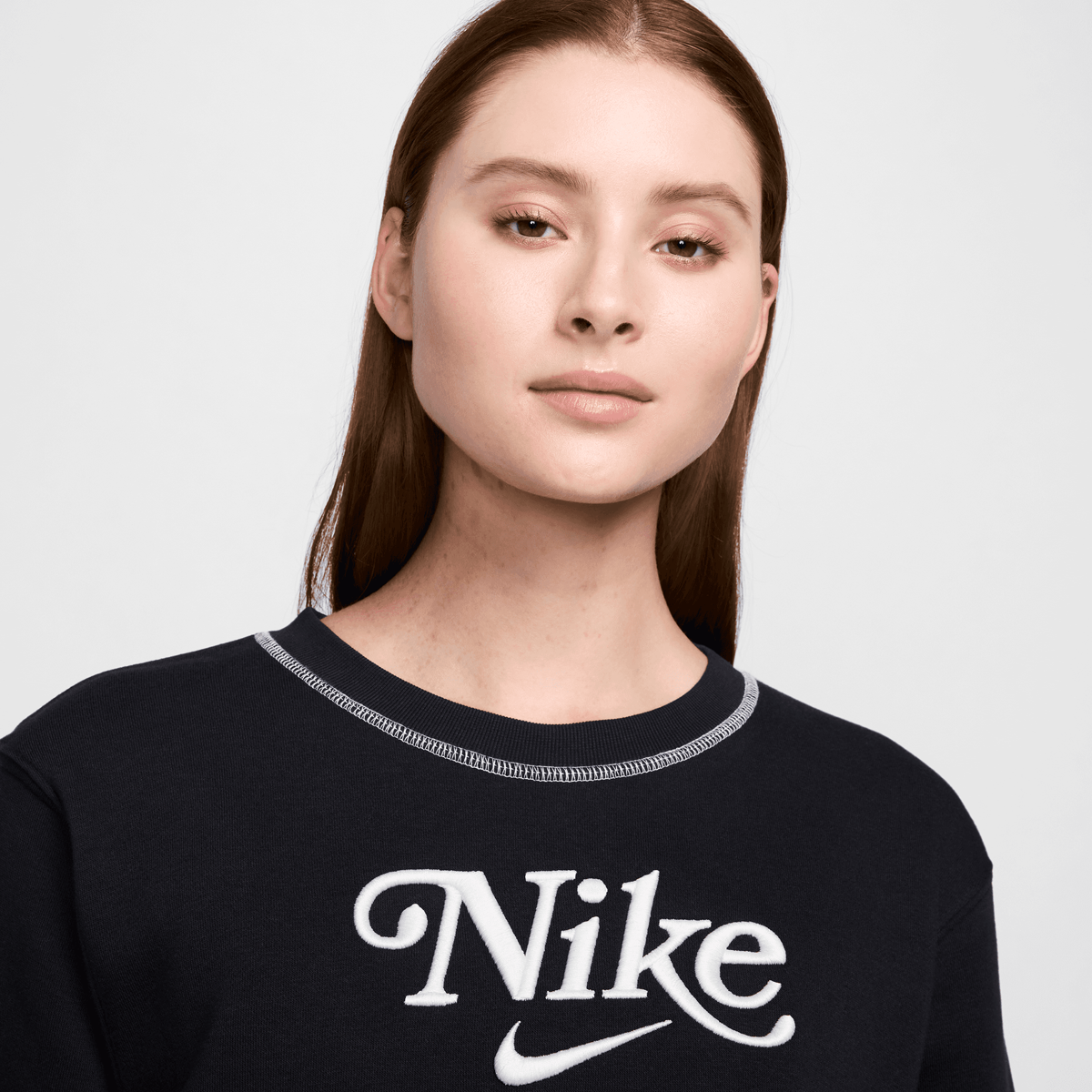 Nike Sportswear Crew-neck Fleece Sweatshirt Sweatshirts Dames black maat: S beschikbare maaten:XS S M L