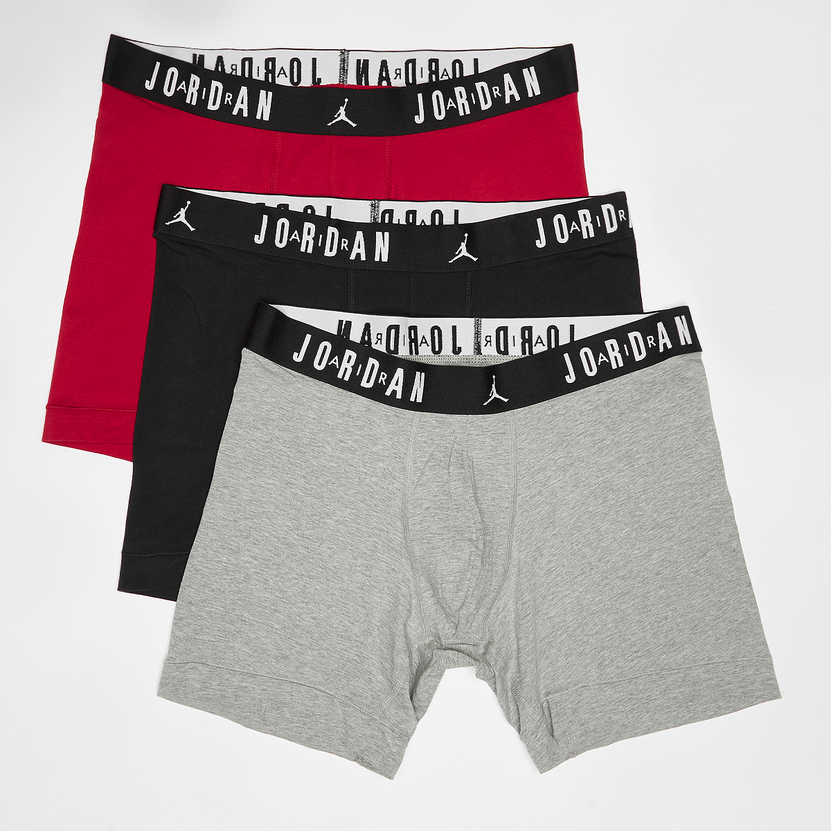 Jordan Flight Cotton Core Boxer Brief (3 Pack) Boxershorts Heren gym red black maat: XL beschikbare maaten:S M L XL