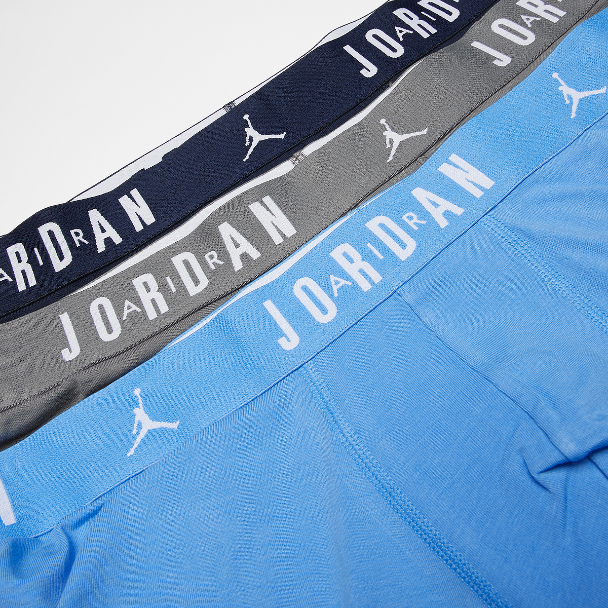 Jordan Flight Cotton Core Boxer Brief (3 Pack) Boxershorts Heren university blue maat: S beschikbare maaten:S M L