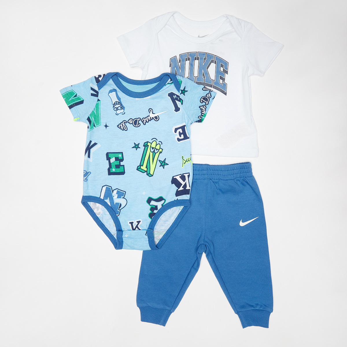 Nike Sportswear Next Gen Short Sleeve Tee (3 Piece) Baby sets Kids star blue maat: 0-3 m beschikbare maaten:0-3 m 3 m 6 m 9 m
